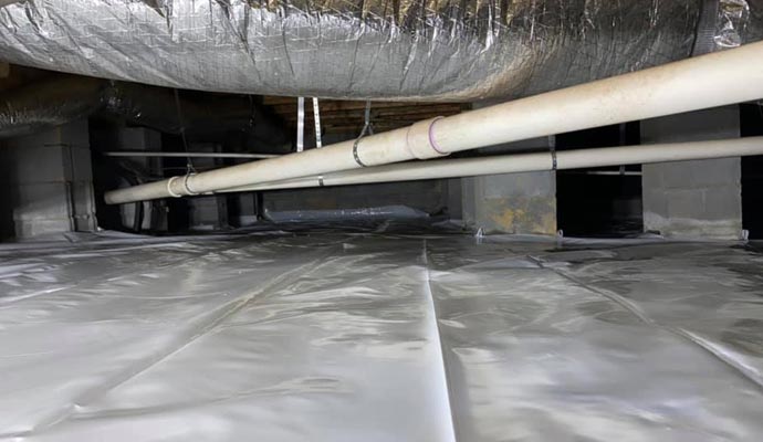 A basement water proofing