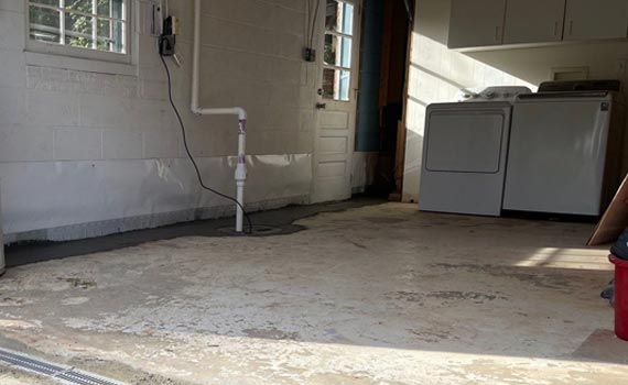 clean basement