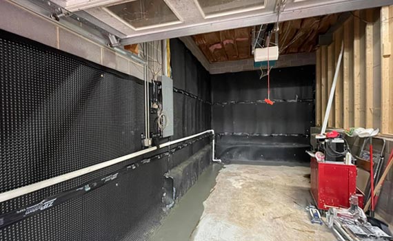 old house clean and dry basement