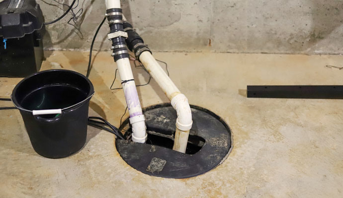 Sump pump with battery backup