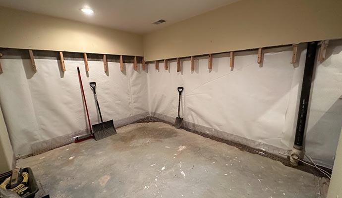 Basement waterproofing