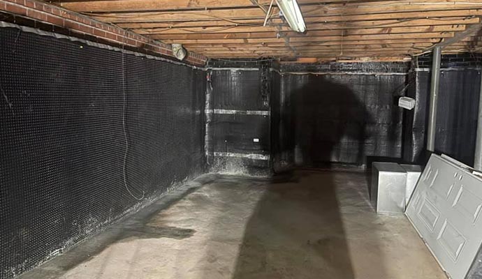 Basement waterproofing