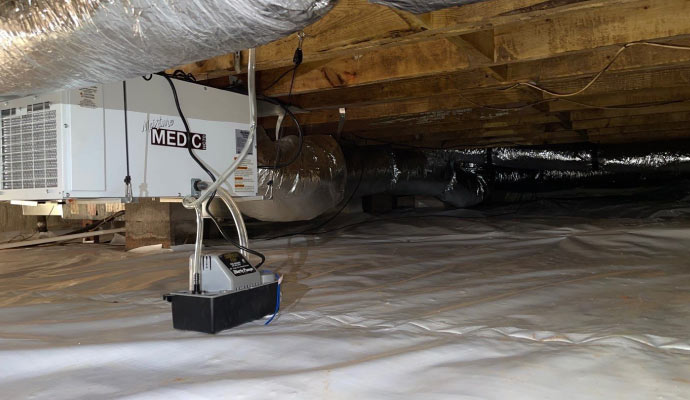 professionally encapsulated crawl space