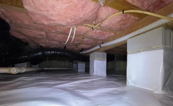 Properly insulated crawl space