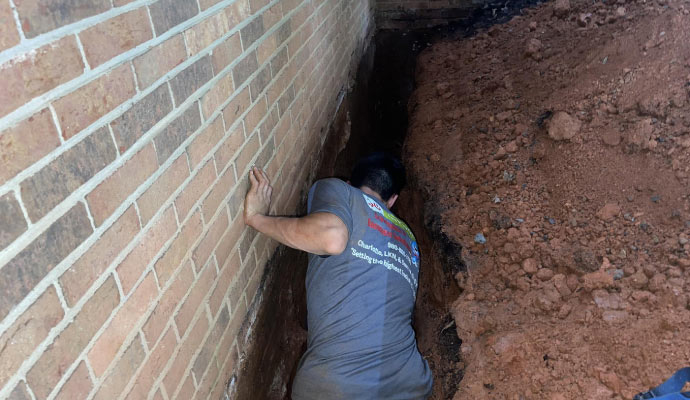 Repairing foundation