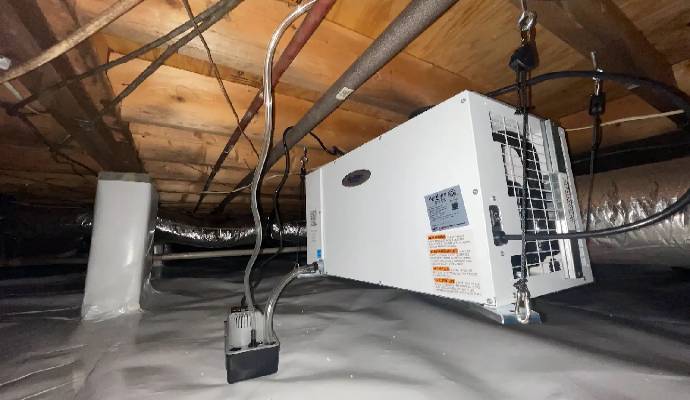 Installed dehumidification system