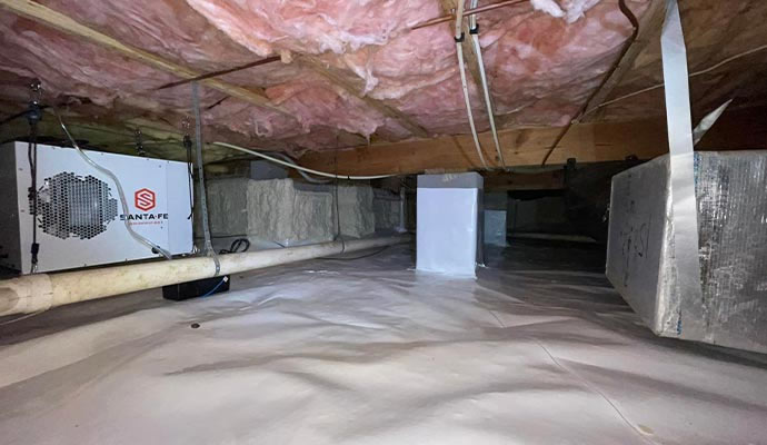 Installed dehumidification system