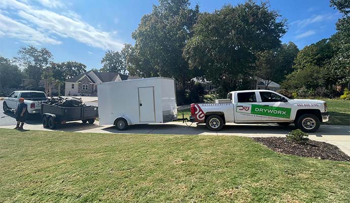 DryWorx service vehicle with equipment